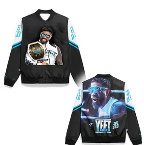 Jey Uso Bomber And Baseball Jacket KMH 1