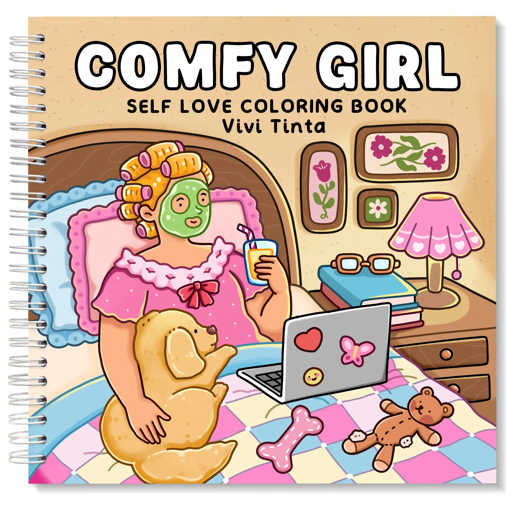 Comfy Girl: Self Love Coloring Book for Adults & Teens Featuring Relaxing Moments and Simple Joys