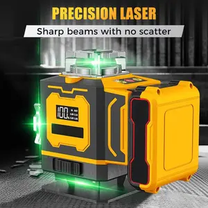 Multi-Function Laser Level with High-Definition Accuracy Green 8-Electrode Probe 116-Electrode Probe 110V US Extended Battery Performance Responsive Touch Control for Indoor Outdoor Use