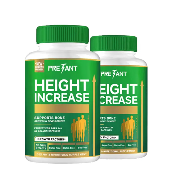 2Pack PRETANT Growth Capsules - Height Boosters, Bone Boosting Dietary Supp. for Kids & Teens - Pediatric Vitamin D3, Calcium, Ashwagandha - Prop 65 Safe, All Ages Bone Strength Support Pills