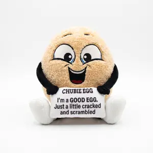 Bemellou Benny the Egg - Comfort Plushie for Anxiety & Overthinking | Soft Emotional Support Buddy | Bemellou App Access Included | Cozy Gift