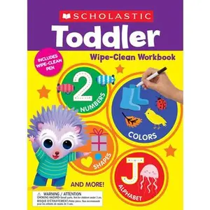Scholastic Toddler Wipe-Clean Workbook -- Scholastic Teaching Resources, Paperback