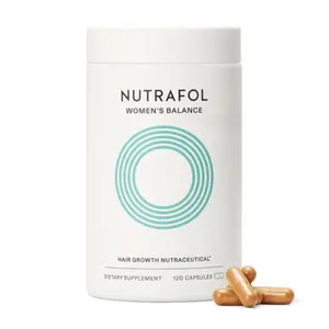Nutrafol Women's Balance Hair Growth Supplements, Ages 45 and Up, Clinically Proven for Visibly Thicker Hair and Scalp Coverage, Dermatologist Recommended - 1 Month Supply