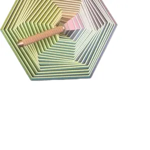 Hexagon Spiral Fidget Toy | 3D Printed Sensory Desk Toy, Stress Relief (2 Sizes)
