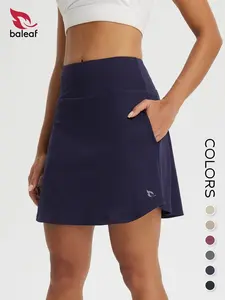 BALEAF Women's 18" Tennis Skorts Skirts Knee Length High Waisted Athletic Golf Pickleball Skorts with Liner Shorts and Pockets, Quick Dry Lightweight Comfy UPF 50+ Sun Protection Active Skirts for Running Gym Travel Outdoor Casual Daily Wear Multi-Purpose