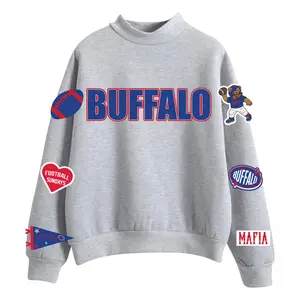 Buffalo Football Mock-Neck Fleece