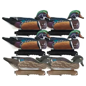 Final Approach LIVE Floating Wood Duck Decoys, 6 Pack