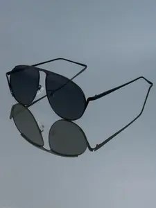 New Fashion Vintage Exaggerated Glasses, High-Quality Oval Metal Frame, Unisex Casual Daily Wear Decorative Eyewear