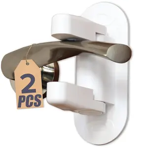Child Safety Door Lever Lock, Side Pivot Arm Door Lever Lock, Easy Installation Door Hardware for Home Office