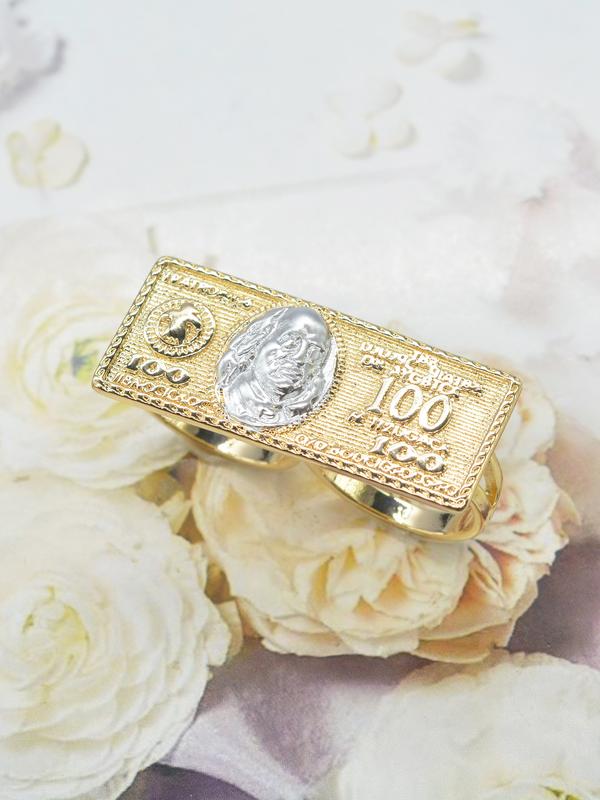 Men's Fashion Hip-Hop Dollar Bill Ring Set, Hollow Out Design, Perfect Gift for Men, Ideal for Daily Wear & Special Occasions