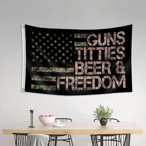 3x5ft American Freedom Flag, Freedom Garden Decoration Banner, Gtbf Personal Bedroom Party Decor, Ca Prop 65 Compliant