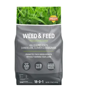Weed & Feed Plus Crabgrass Control, Lawn Fertilizer 18-0-1, 12 lb. Prevents up to 5 Months