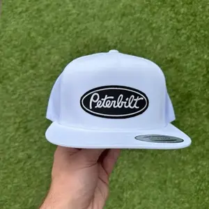 Vintage Peterbilt Snapback Flat Bill Adjustable Hat Gift For Him, Gift For Her