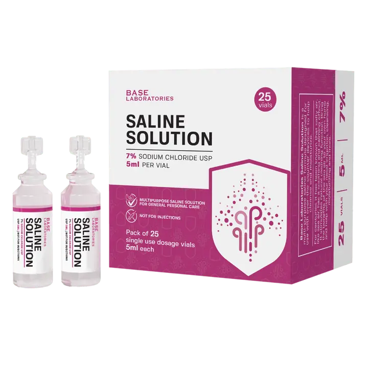 7% Saline Solution Vials — Compatible with Nebulizer Machines & Mesh Nebulizers