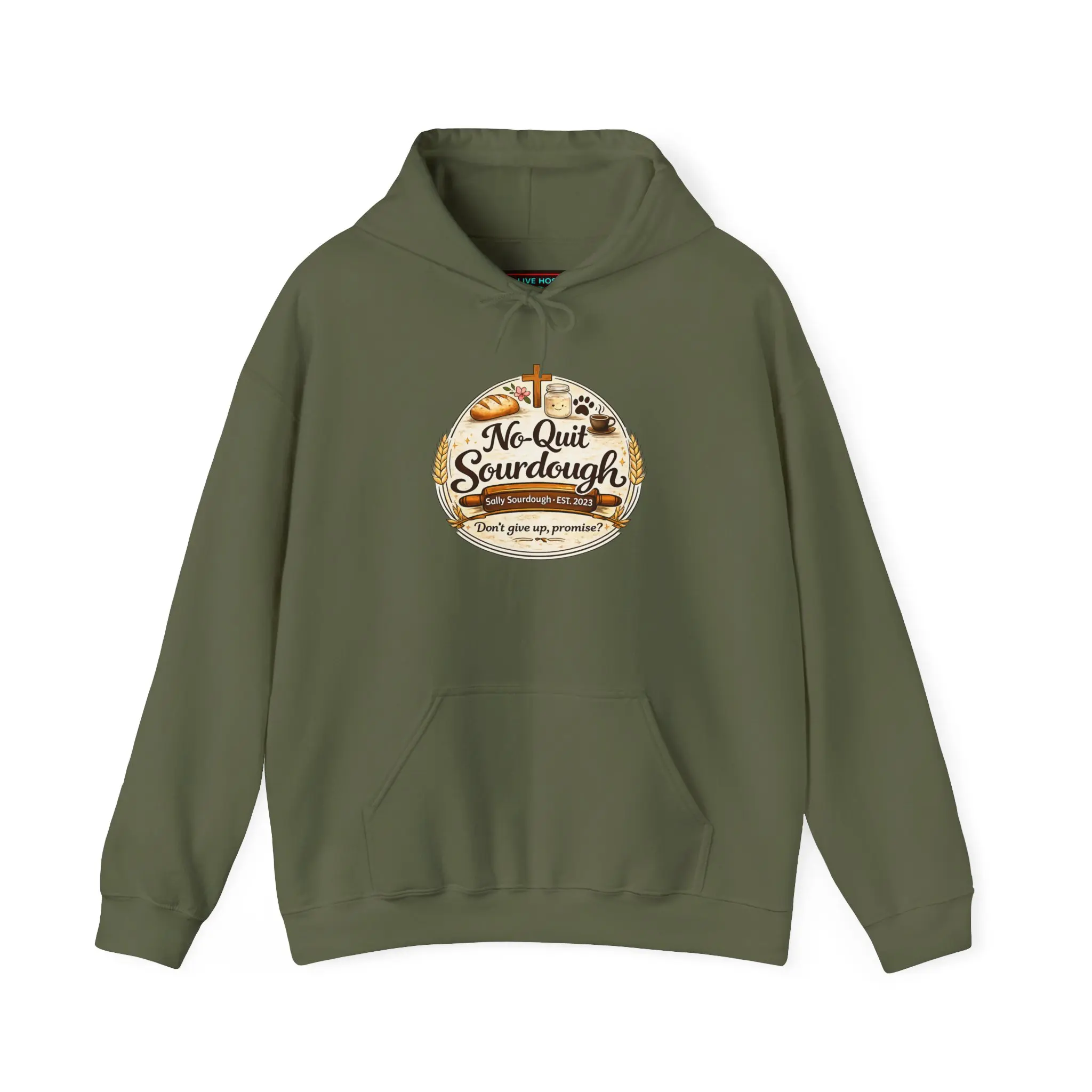 @jamecarltondeleon "No Quit Sourdough" Hoodie by Jame | Baker Gear | OFFICIAL CREATOR MERCH