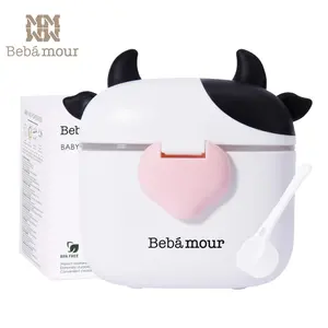 Bebamour Travel-Friendly Baby Formula Dispenser with Scoop and Leveller, Leak-Proof Non-Toxic Odourless Large Capacity 450ml Baby Items for On-the-Go Formula Storage, Multi-Use Snack Holder