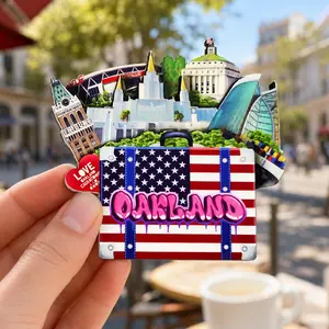 Oakland, California, USA Refrigerator Magnets – Kitchen Decor Gift, Cute Decorative Magnet, Adorable Collectible, Cool Gift, Fridge Decor Magnet | Personalized Magnet Decor Collection & Office Whiteboard Decor