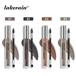 4 Count Waterproof Eyebrow Gel Set,  Long Lasting Durable Brow Gel, Waterproof&Sweatproof, Highly Tinted Liquid Eye Brow Makeup