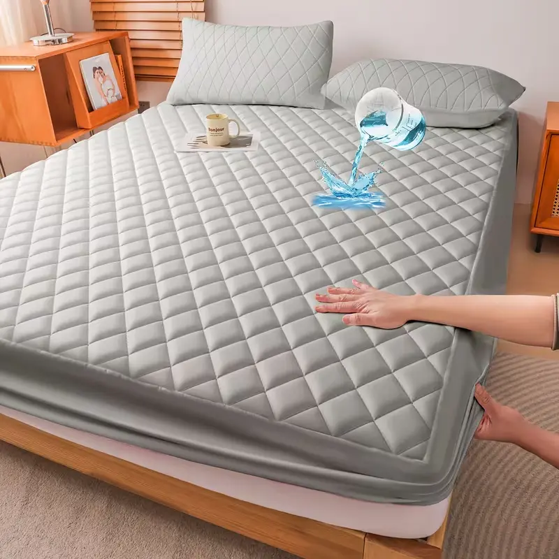 SummerWins Waterproof Mattress Protector, Soft & Dirt-Proof Fabric with Deep Pockets (Fits 6–18 Inches), Ideal for Bedroom, College Dorm & Hotel Use