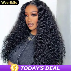 [Exclusive Deal] OQHAIR Water Wave 7x5 HD Lace Wear Go Glueless Wig 180% Density Pre Bleached Tiny Knots Pre Plucked Natural Hairline Human Hair Wig