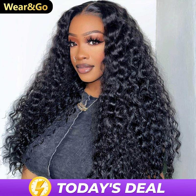 [Exclusive Deal] OQHAIR Water Wave 7x5 HD Lace Wear Go Glueless Wig 180% Density Pre Bleached Tiny Knots Pre Plucked Natural Hairline Human Hair Wig