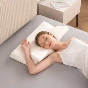 MARNUR Cervical Pillow Memory Foam Orthopedic Pillow for Neck Pain Sleeping Side & Back & Stomach Sleeper with White Pillowcase