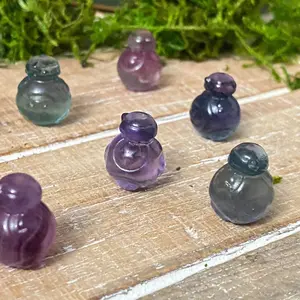 Fluorite Mini BB8 Crystal Carving