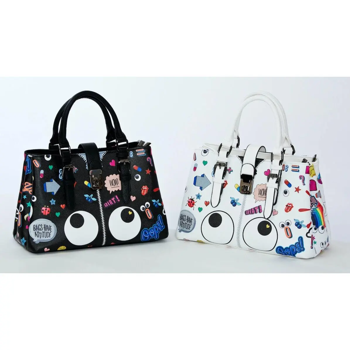 The Loveable Eyes Bag (in black or white)