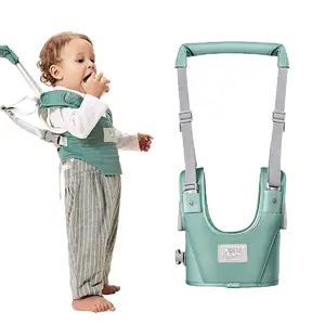 Cotton Baby Walking Harness with Handheld Assistant Belt - Secure Travel Aid for 7-24 Month Old Infants & Toddlers Learning to Walk