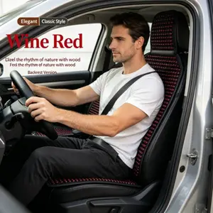 Summer Car Seat Pad Essential, Backrest Seat Cushion, Breathable Cooling, Muscle Massage, Relieves Lower Back Pain, Universal Fit for All Cars