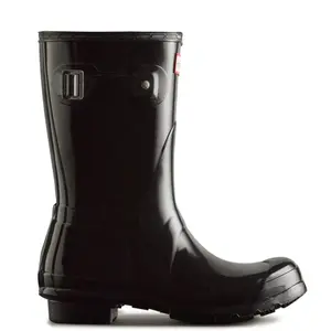 HUNTER BOOTS W ORG SHORT GLOSS BOOT