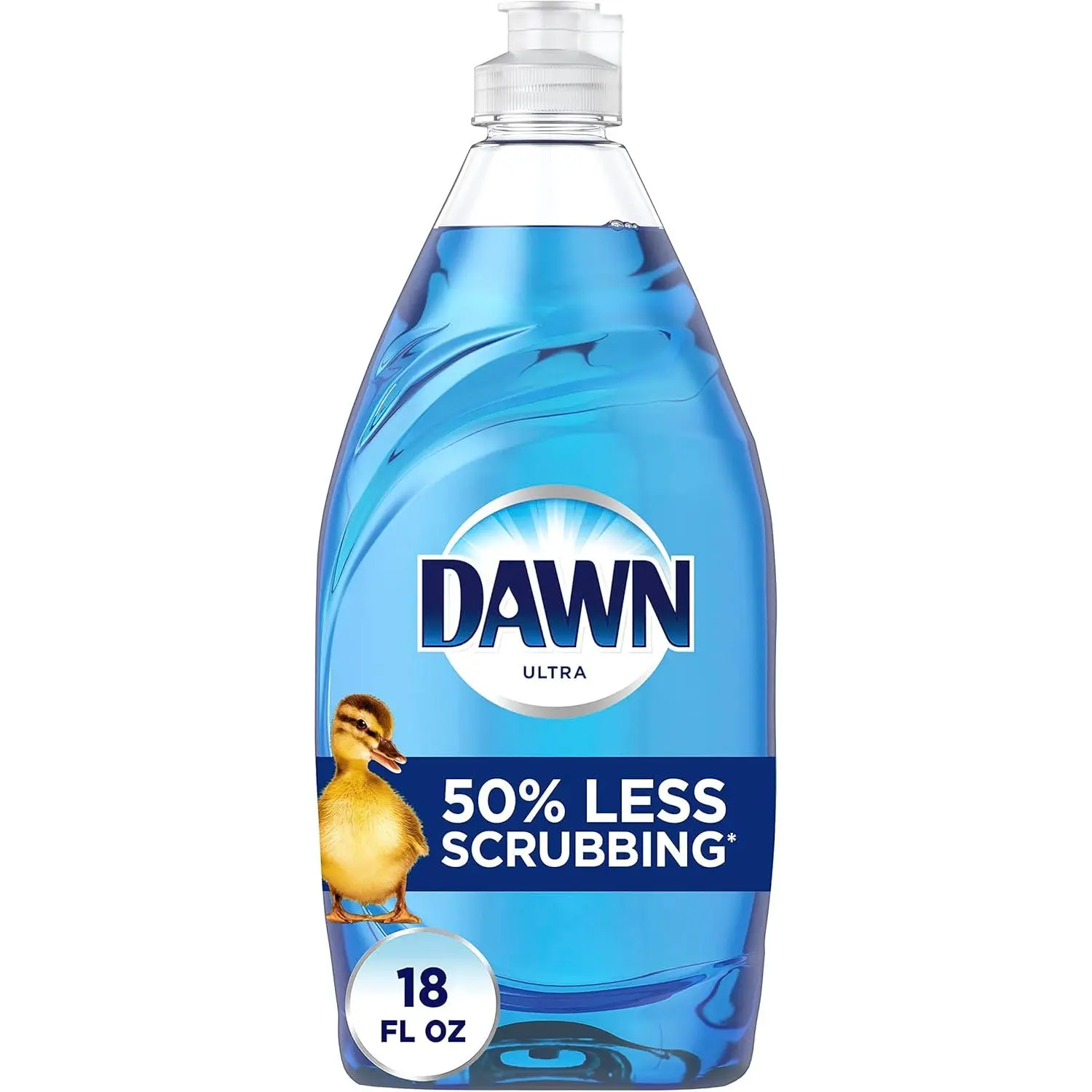 (Pack of 1) Dawn Ultra Original Dish Soap, 18 fl oz Dishwashing Liquid, Powerful Grease Cutting Formula for Dishes, Pots, Pans, Cookware, Utensils & Kitchen Cleaning