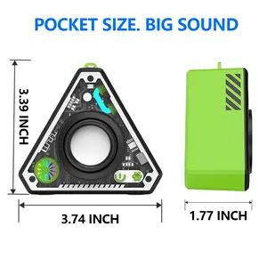 Stereo Sound Speakers Portable Bluetooth Speaker with Subwoofer Bluetooth 5.3 Connection Modern Style Lithium Ion Battery Compact for Travel Music Lovers - Smartphone, Audio