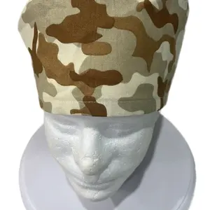 Camo Themed Scrub Caps