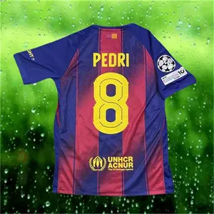 25 26 Home No.8 Pedri Short sleeve Soccer jersey