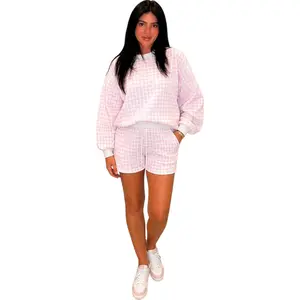 Picnic Plot Twist Gingham Short Set - Pink
