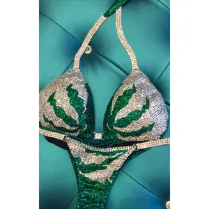 Green Gala Competition Bikini