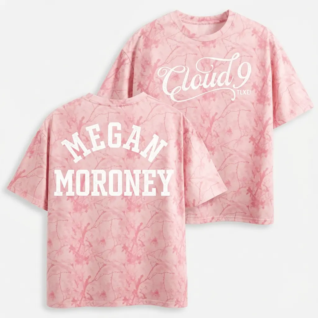 Megan Moroney Cloud 9 Tour Merch Camo Shirt Country Music Apparel Moroney Fans Clothing - T-Shirt HG