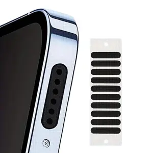 48pcs Universal Smartphone Speaker Dustproof Mesh Covers Audio Clarity Enhancing Easy to Apply.