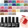 JODSONE 36 PCS Gel Nail Polish Set with 32 Colors Gel polish Kit Base Coat No Wipe Matte GlossyTop Coat Nail Polish Set Green Blue Red Pink Summer nail Collection Gifts for Women#SummerVibes