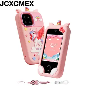 JCXCMEX Pegasus Kids Gift Phone Toy, Cute Touchscreen Device with Camera Music Games, High-Quality Silicone Case, Perfect Birthday Surprise for Girls over 3 Years
