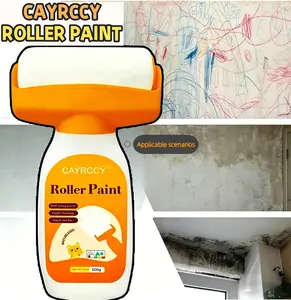 Generic White Interior Paint | 500g Repair Roll Paint White | Water Based Wall Coating | Suitable For Living Room Baseboards Furniture Kitchen Corridor Wardrobes