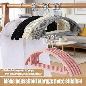 Clothes Hanger, 10pcs/set Durable Non-slip Clothes Hanger, Household Clothes Storage Rack, Home Organizer for Bedroom, Wardrobe, Closet, Hanging