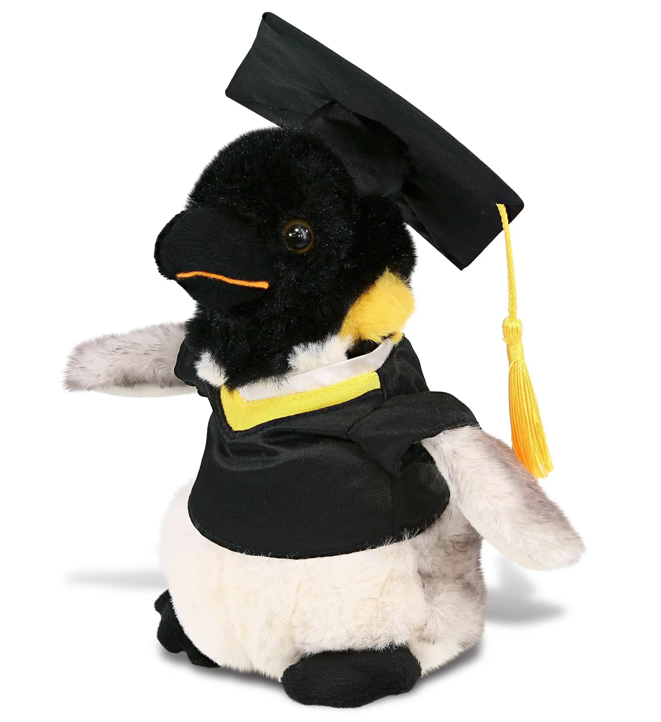 DOLLIBU 7-Inch Polyester Graduation Emperor Penguin Soft Stuffed Animal, Plush Stuffed Toy, Fluffy Companion Doll, Plush Stuffed Toys