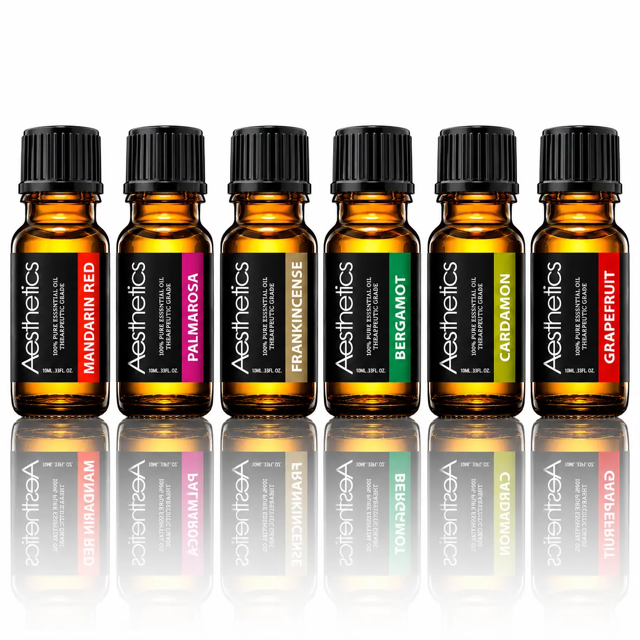 6-Pack Aesthetics Naturals Fall Blend Essential Oil Set 10ml – 100% Pure Therapeutic Grade Oils for Diffusers, Humidifiers, Aromatherapy & Home Fragrance