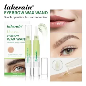 Eyebrow & Facial Hair Removal Wax Kit - Precision Wax Pen Applicator, Includes 10 Cotton Strips & 4 Cleansing Wipes, Water-Soluble & Gentle Formula, Long-Lasting Smooth Results, No Heat Required, Travel-Friendly