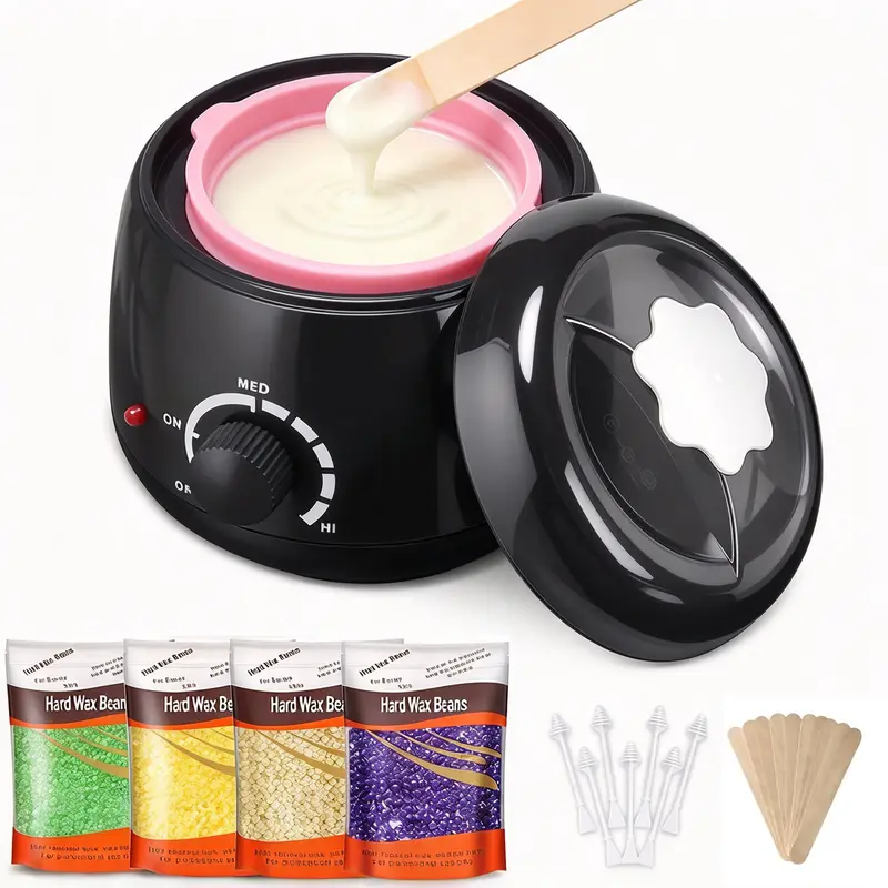 Mother's Day Gift,Hair Removal Waxing Kit,1 Count Wax Warmer Machine with 4 Counts Wax Grain & Nose Sticks,Diffuser Hair Removal,Nose Wax Kits Personal Care Appliances for Women Home ,Summer Essentials,Gifts for Girl Beginners,Depilator,#fathersdaygift