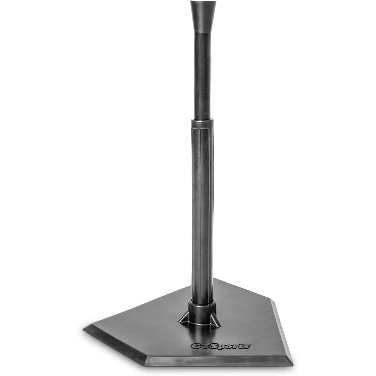 Heavy-Duty Rubber Batting Tee with Adjustable Height (18-31 in), Telescoping Stand for Youth & Adults, Portable for Indoor & Outdoor Baseball or Softball Training