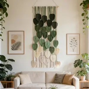 Bohemian Style Wall Hanging Tapestry Gift Decoration Handmade Knitted Living Room Bedroom Birthday Present