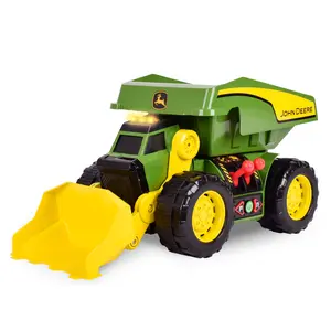 John Deere Dig Rig Ultimate Construction Toy with Lights & Sounds, Dual Joystick Controls, and Motorized Engine for Kids